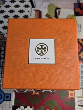Tory Burch Orange Gift Box Case For A Watchbox with Literature/Cloth